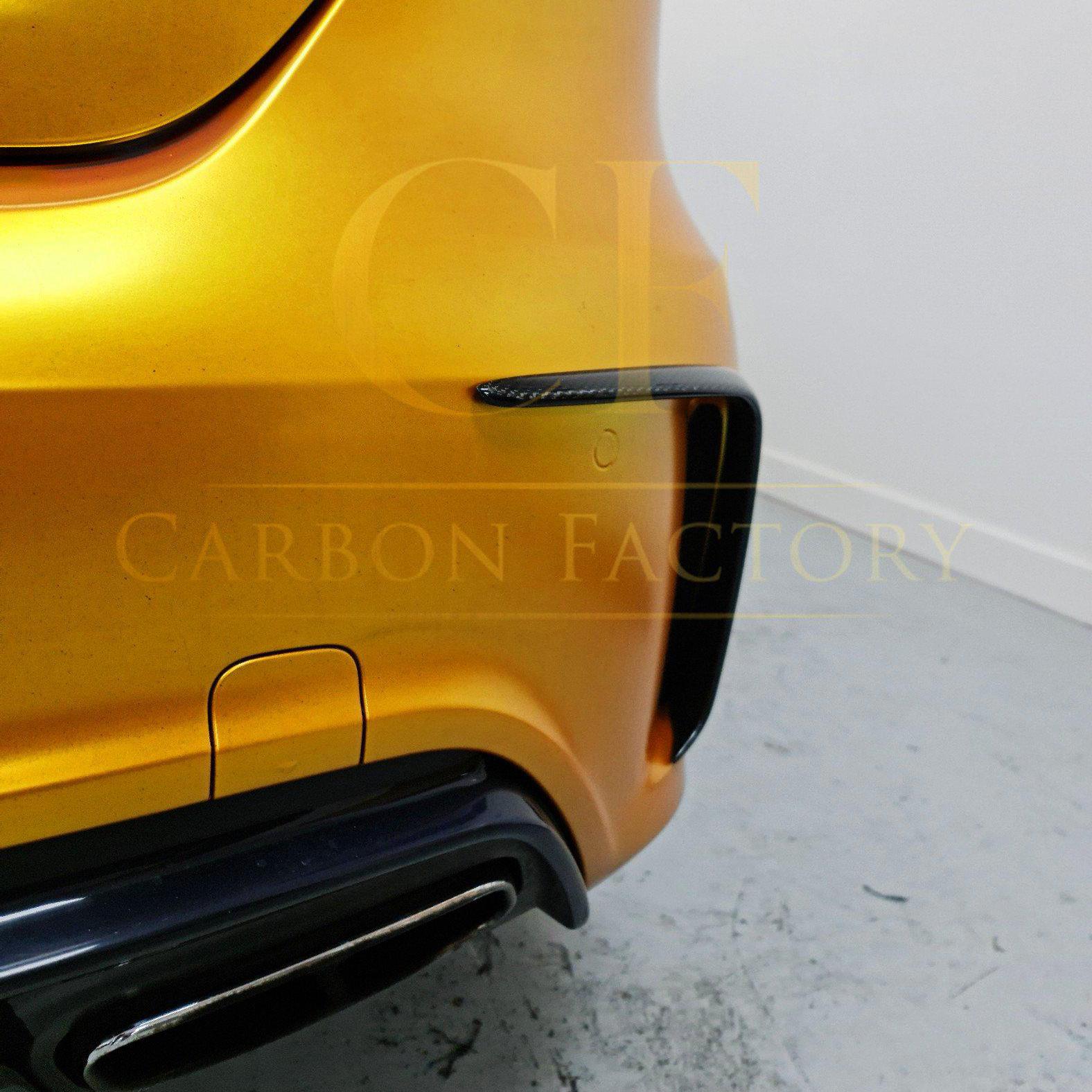 Mercedes Benz W176 A Class Carbon Fibre Rear Bumper Trims 13-18 by Carbon Factory-Carbon Factory