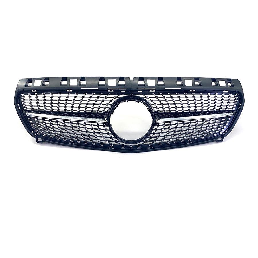 Mercedes Benz W176 A Class Diamond Style Front Grille 12-15 by Carbon Factory-Carbon Factory