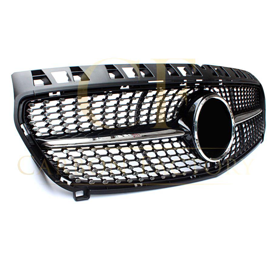 Mercedes Benz W176 A Class Diamond Style Front Grille 12-15 by Carbon Factory-Carbon Factory