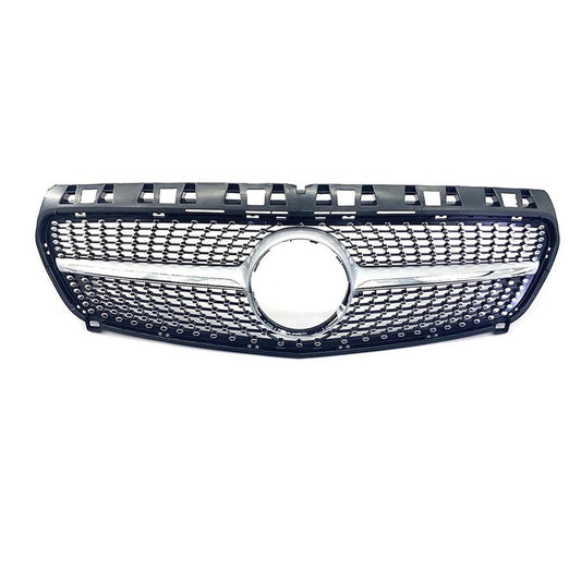 Mercedes Benz W176 A Class Diamond Style Front Grille 12-15 by Carbon Factory-Carbon Factory