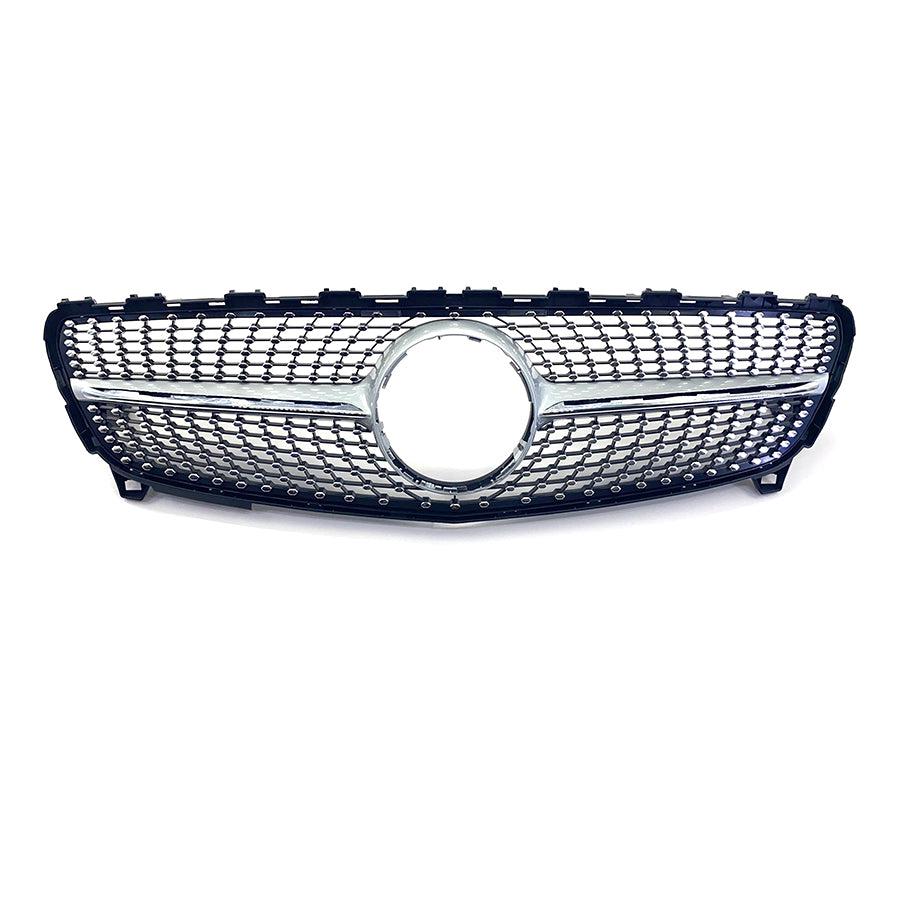 Mercedes Benz W176 A Class Diamond Style Front Grille 16-18 by Carbon Factory-Carbon Factory