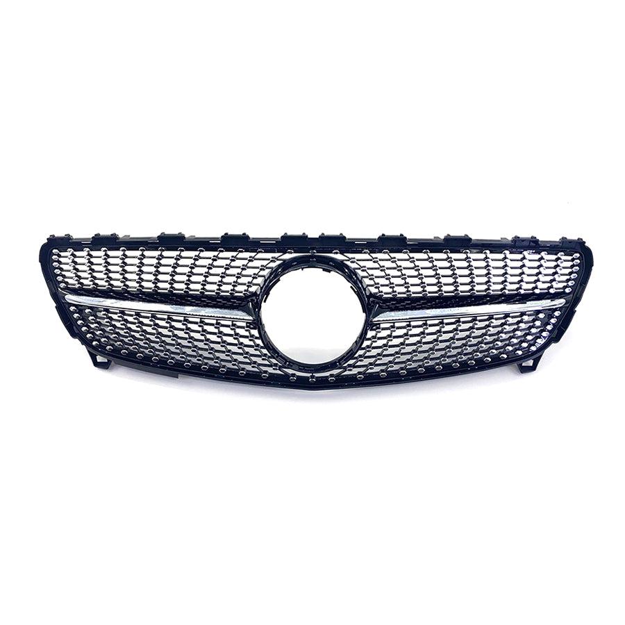 Mercedes Benz W176 A Class Diamond Style Front Grille 16-18 by Carbon Factory-Carbon Factory