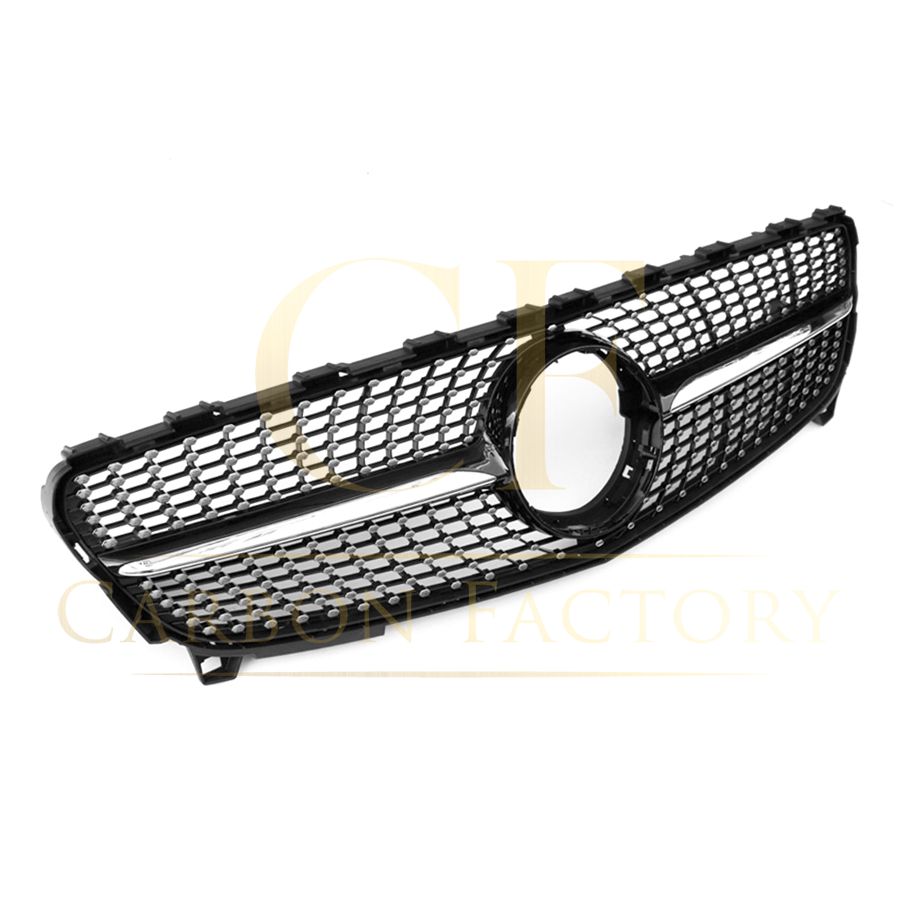 Mercedes Benz W176 A Class Diamond Style Front Grille 16-18 by Carbon Factory-Carbon Factory