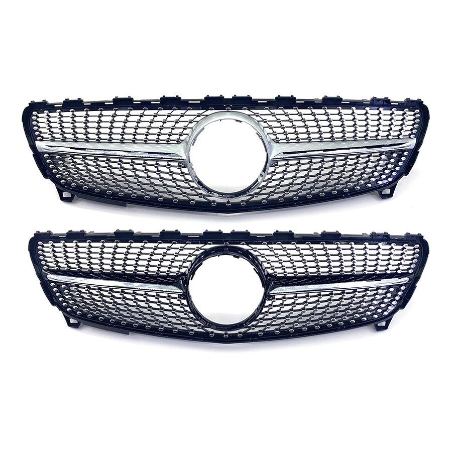 Mercedes Benz W176 A Class Diamond Style Front Grille 16-18 by Carbon Factory-Carbon Factory