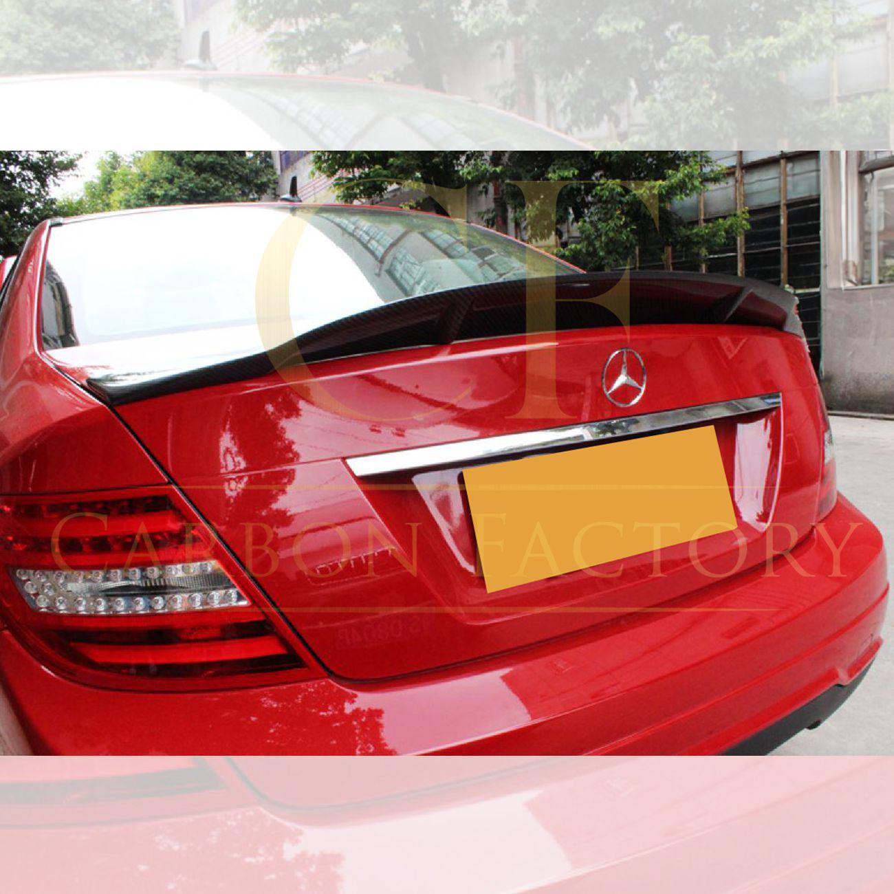 Mercedes Benz W204 C Class REN Style Carbon Fibre Boot Spoiler 07-14 by Carbon Factory-Carbon Factory