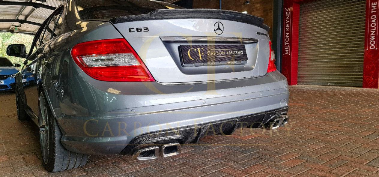 Mercedes Benz W204 C63 & C class Pre-facelift AMG Style Carbon Fibre Rear Diffuser 07-10 by Carbon Factory-Carbon Factory