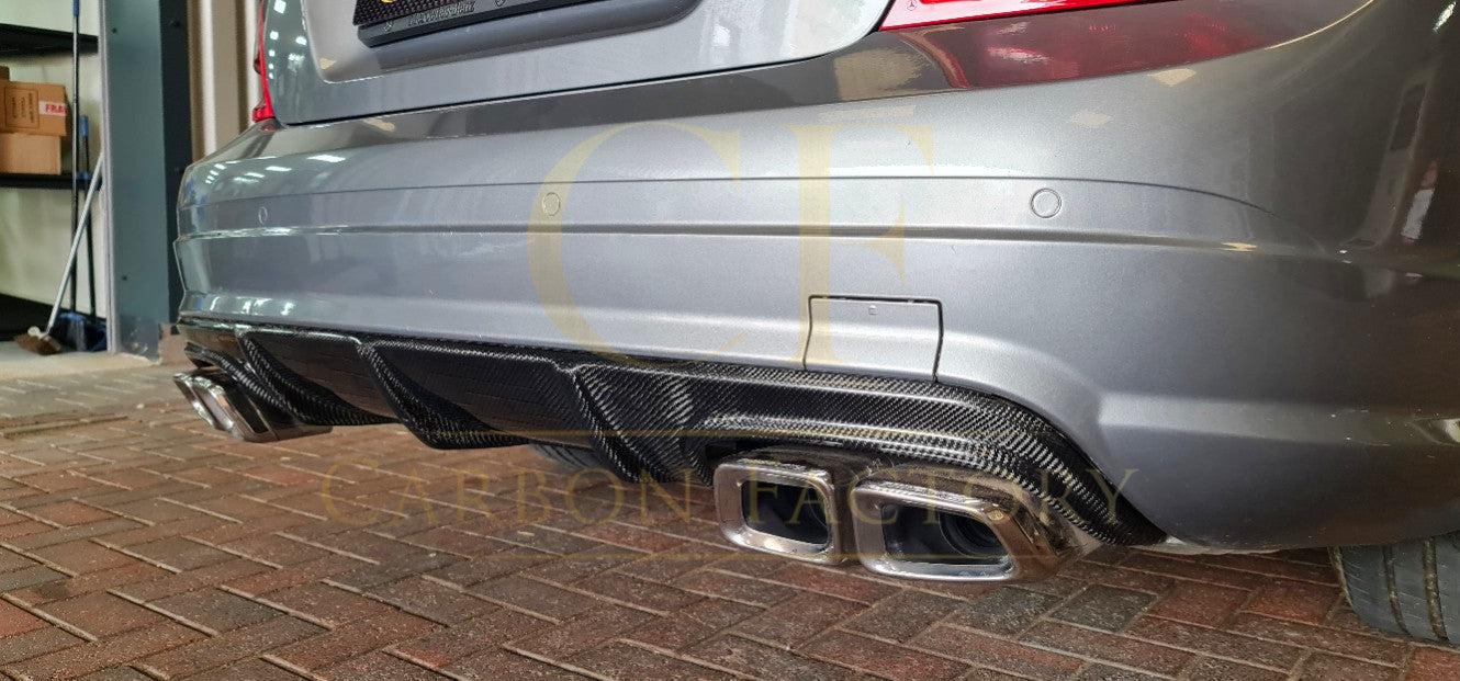 Mercedes Benz W204 C63 & C class Pre-facelift AMG Style Carbon Fibre Rear Diffuser 07-10 by Carbon Factory-Carbon Factory