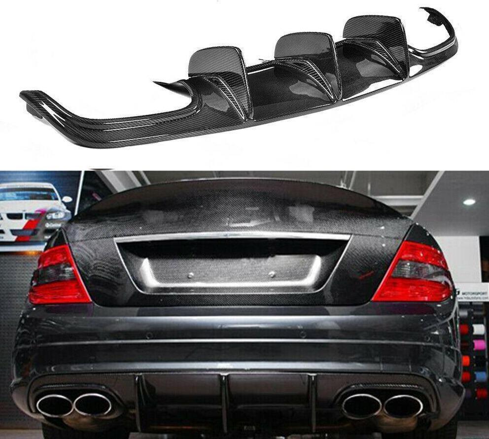 Mercedes Benz W204 C63 & C class Pre-facelift Carbon Fibre Big Fin Rear Diffuser 07-10 by Carbon Factory-Carbon Factory