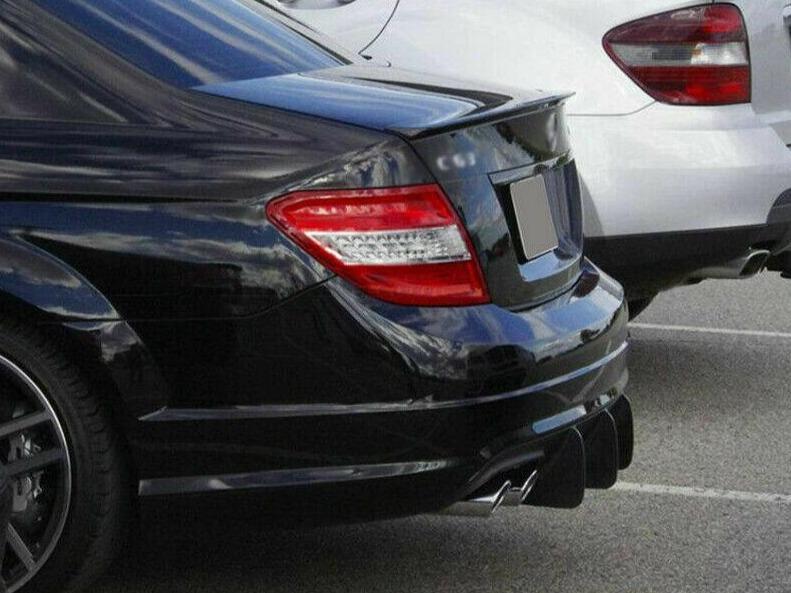 Mercedes Benz W204 C63 & C class Pre-facelift Carbon Fibre Big Fin Rear Diffuser 07-10 by Carbon Factory-Carbon Factory