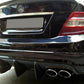 Mercedes Benz W204 C63 & C class Pre-facelift Carbon Fibre Big Fin Rear Diffuser 07-10 by Carbon Factory-Carbon Factory