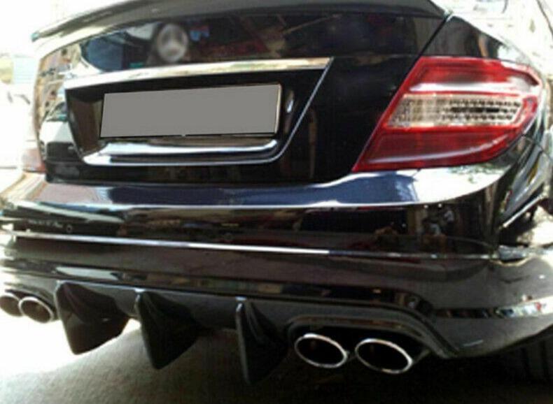 Mercedes Benz W204 C63 & C class Pre-facelift Carbon Fibre Big Fin Rear Diffuser 07-10 by Carbon Factory-Carbon Factory