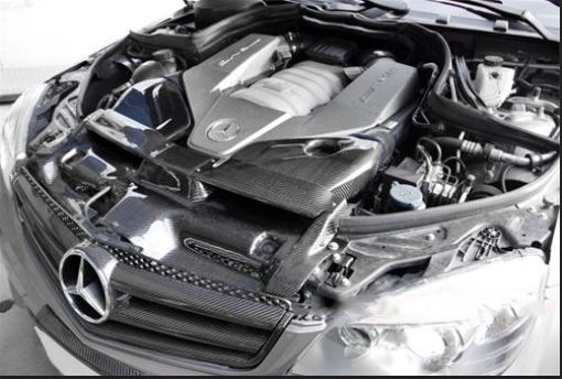 Mercedes Benz W204 C63 Dry Carbon Induction cover by Carbon Factory-Carbon Factory