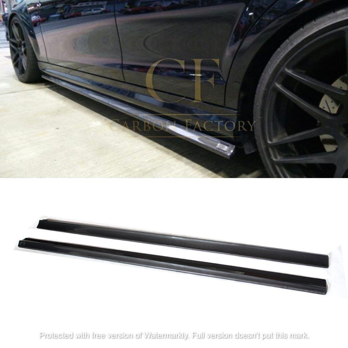 Mercedes Benz W204 C63 Facelift Carbon Fibre Side Skirt 12-14 by Carbon Factory-Carbon Factory