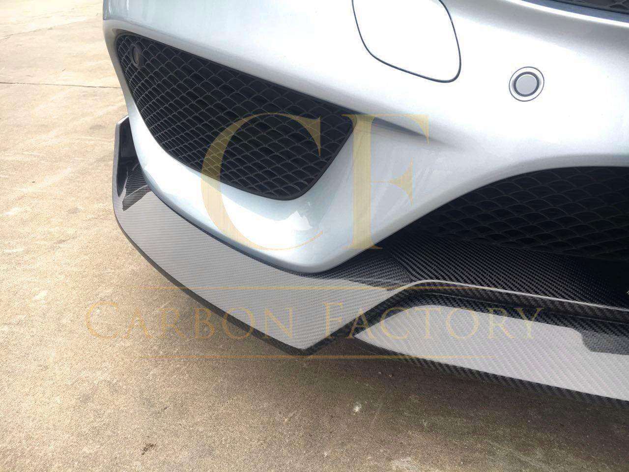 Mercedes Benz W205 C Class AMG Style Carbon Fibre Front Splitter 15-18 by Carbon Factory-Carbon Factory