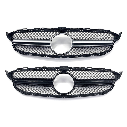 Mercedes Benz W205 C Class AMG Style Front Grille 14-18 by Carbon Factory-Carbon Factory