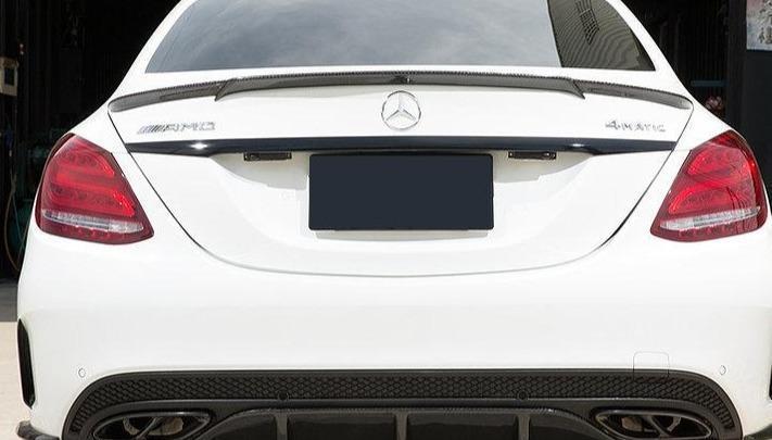 Mercedes Benz W205 C Class Brabus Style Carbon Fibre Boot Spoiler 15-21 by Carbon Factory-Carbon Factory