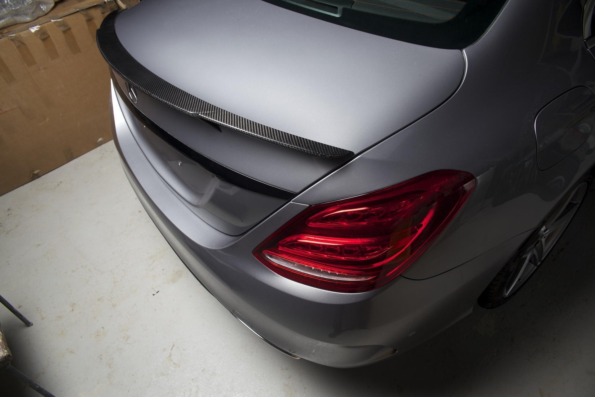 Mercedes Benz W205 C Class Brabus Style Carbon Fibre Boot Spoiler 15-21 by Carbon Factory-Carbon Factory