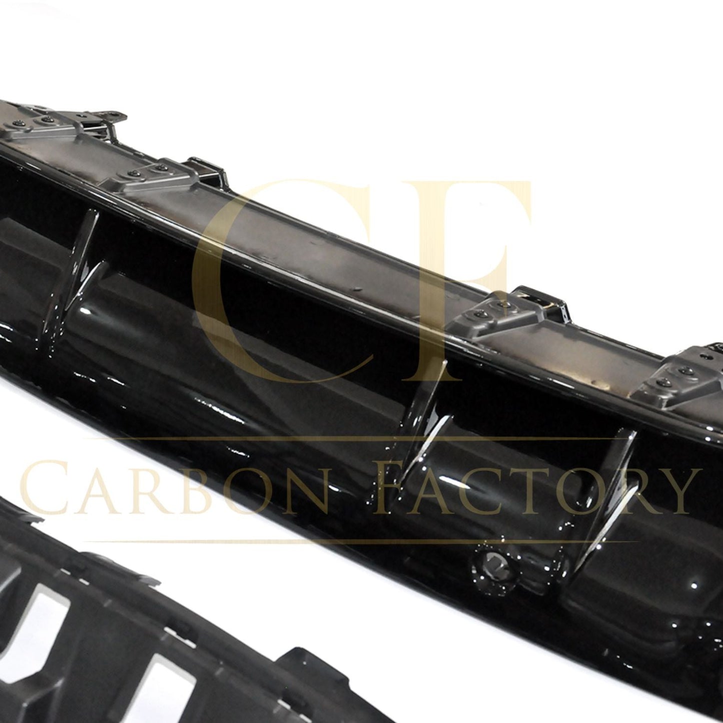 Mercedes Benz W205 C Class C43 Style Gloss Black Rear diffuser & Exhaust Tips 15-21 by Carbon Factory-Carbon Factory