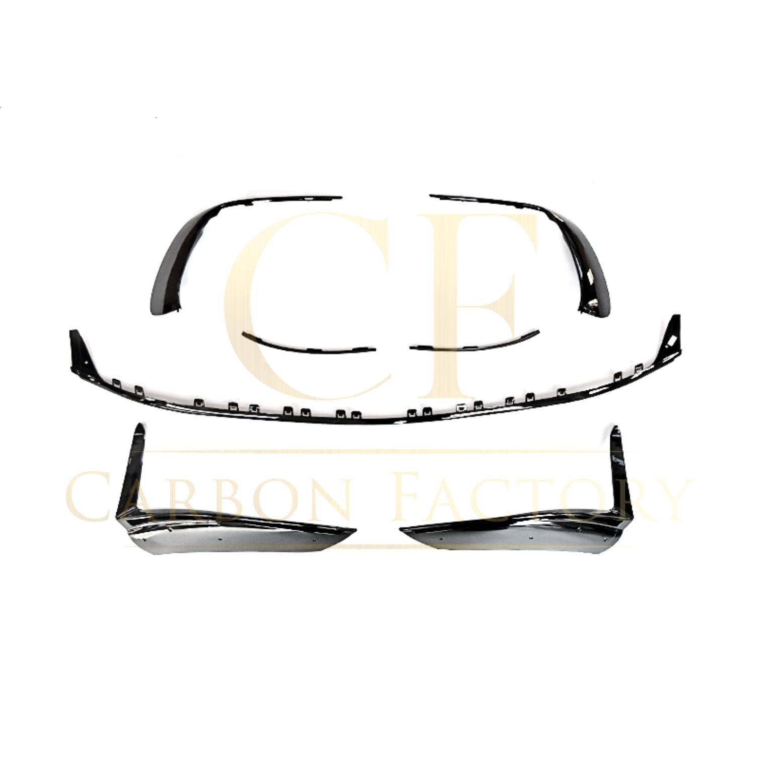 Mercedes Benz W206 C Class Gloss Black Front Splitter set 22-Present by Carbon Factory-Carbon Factory