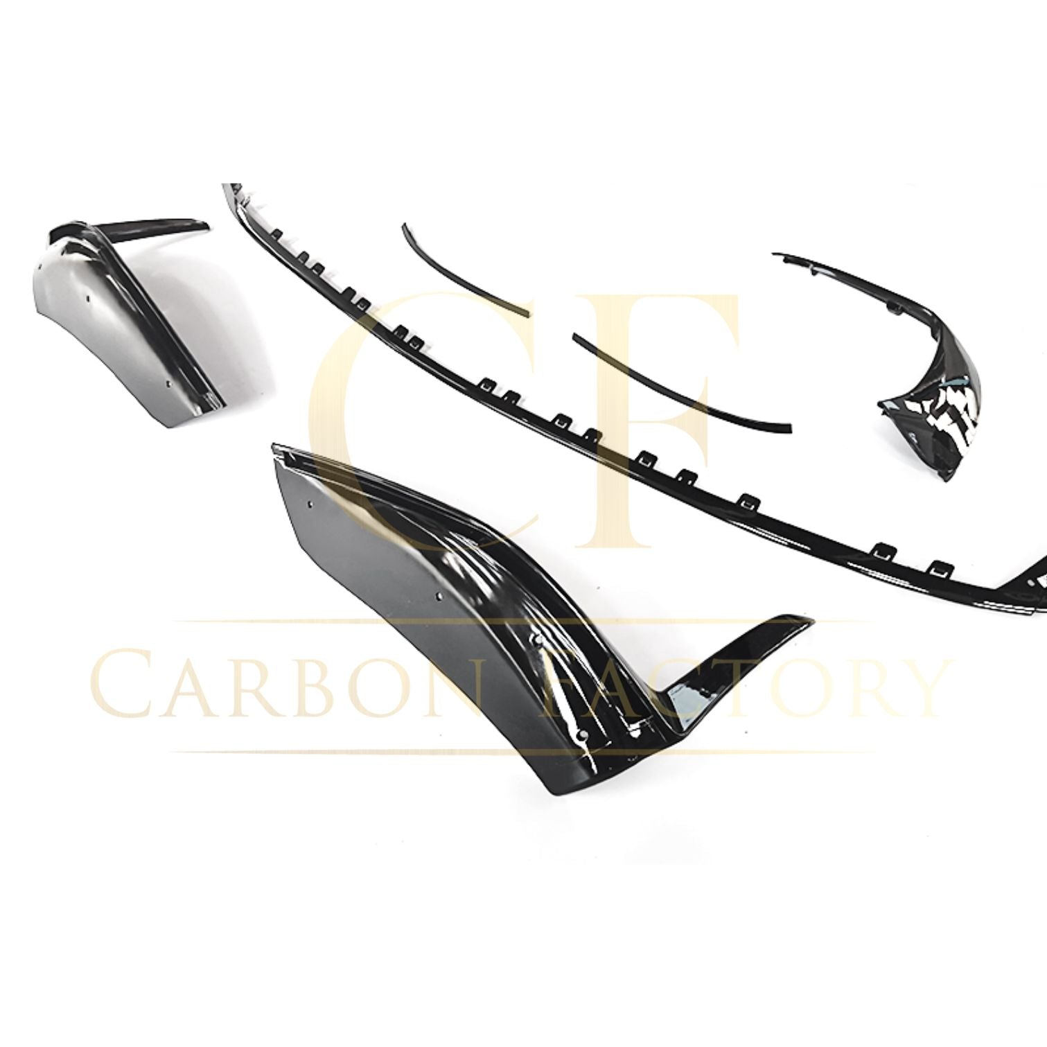 Mercedes Benz W206 C Class Gloss Black Front Splitter set 22-Present by Carbon Factory-Carbon Factory