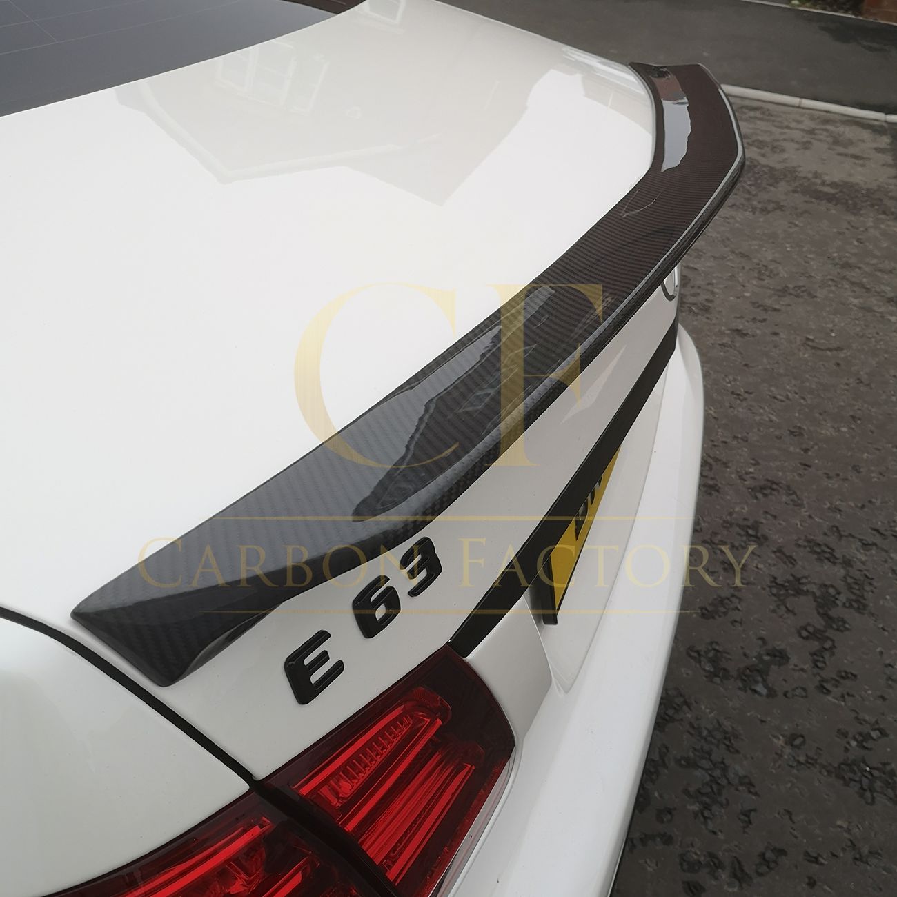 Mercedes Benz W212 E Class Saloon V Style Carbon Fibre Boot Spoiler 10-17 by Carbon Factory-Carbon Factory