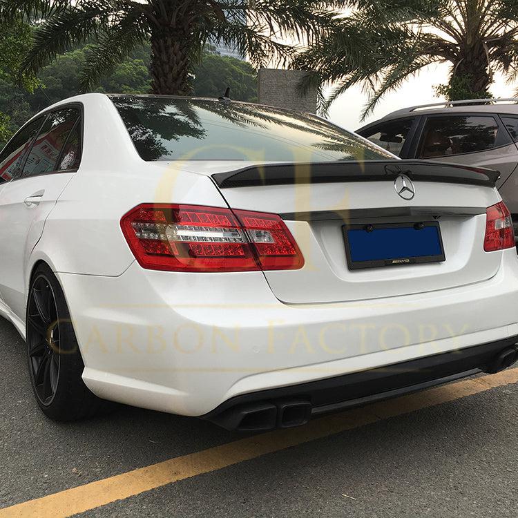 Mercedes Benz W212 E Class Saloon V Style Carbon Fibre Boot Spoiler 10-17 by Carbon Factory-Carbon Factory