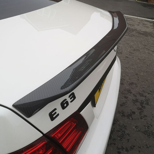 Mercedes Benz W212 E Class Saloon V Style Carbon Fibre Boot Spoiler 10-17 by Carbon Factory-Carbon Factory