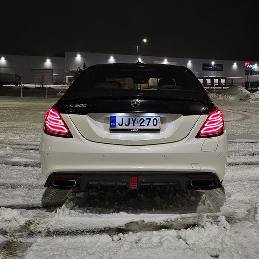 Mercedes Benz W222 S Class Saloon Brabus Style Carbon Fibre Rear Diffuser 14-17 by Carbon Factory-Carbon Factory