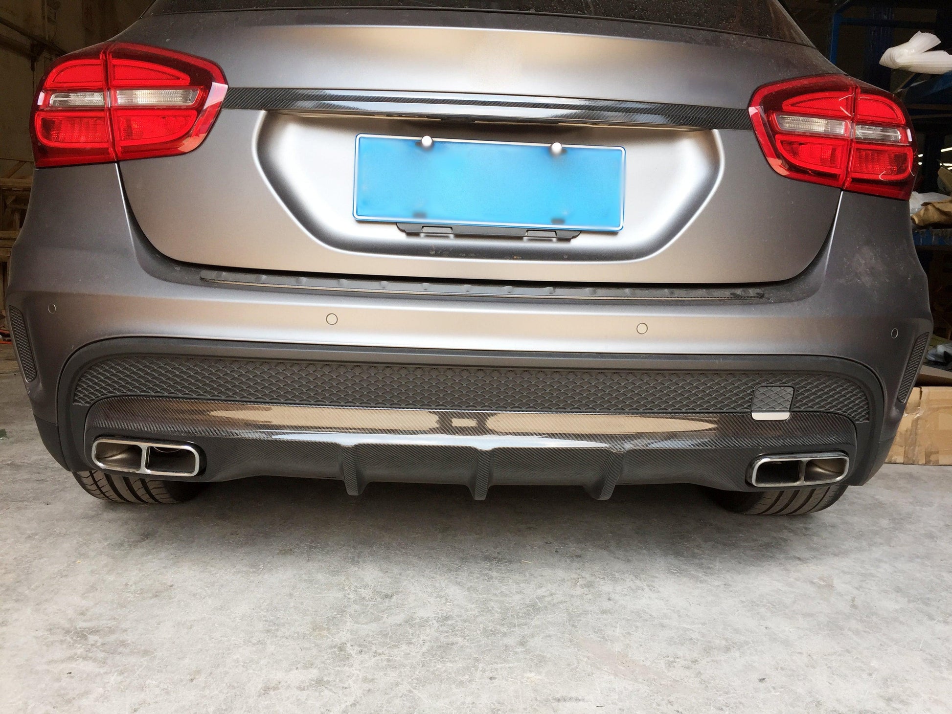 Mercedes Benz X156 GLA45 AMG Style Carbon Fibre Rear Diffuser 13-16 by Carbon Factory-Carbon Factory