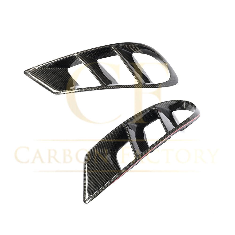 Mercedes C218 CLS Carbon Fibre Front Fog Light Trims 15-18 by Carbon Factory-Carbon Factory