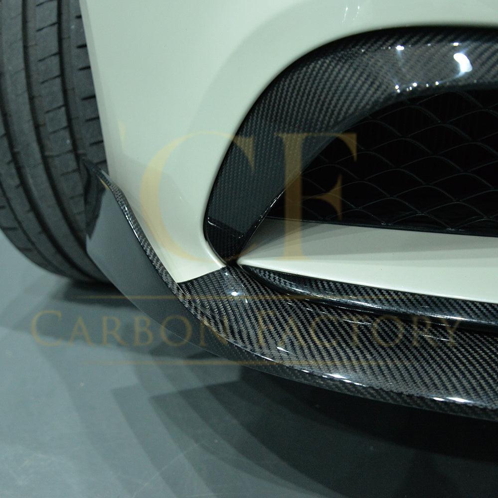 Mercedes C218 CLS Carbon Fibre Front Side Grille Trim 15-18 by Carbon Factory-Carbon Factory