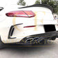 Mercedes W205 C Class 2 Door Coupe Carbon Fibre Rear Bumper Trims 15-18 by Carbon Factory-Carbon Factory