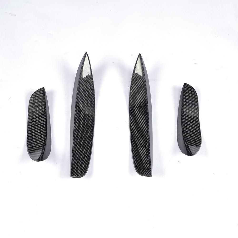 Mercedes W205 C63 Carbon Fibre Front Canard sets 4 pcs 15-18 by Carbon Factory-Carbon Factory