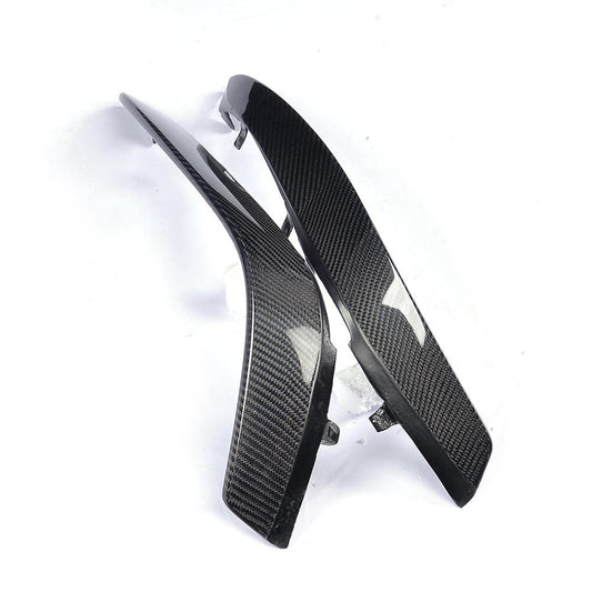 Mercedes W205 C63 Carbon Fibre Front Fog Trims 2 pcs 15-18 by Carbon Factory-Carbon Factory