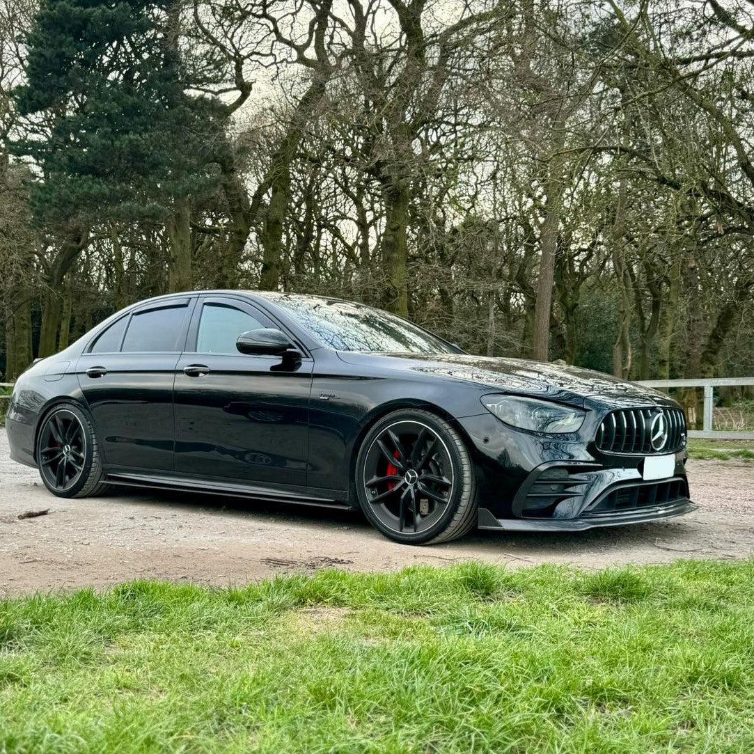 Mercedes W213 E Class Facelift Saloon AMG Style Carbon Fibre Front Splitter 21-Present-Carbon Factory