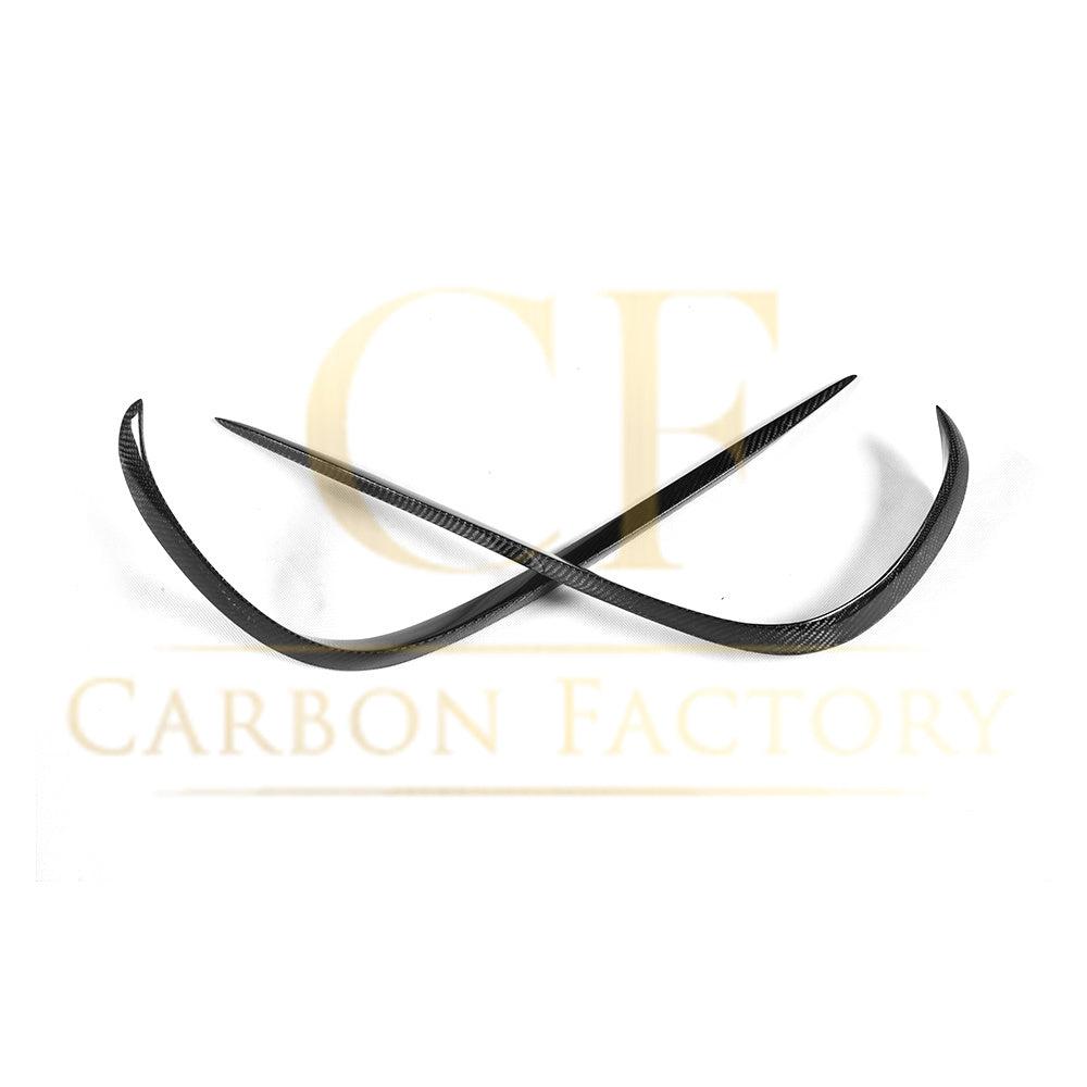 Mercedes W213 E Class Saloon Carbon Fibre Front Canards 17-18 2pc by Carbon Factory-Carbon Factory