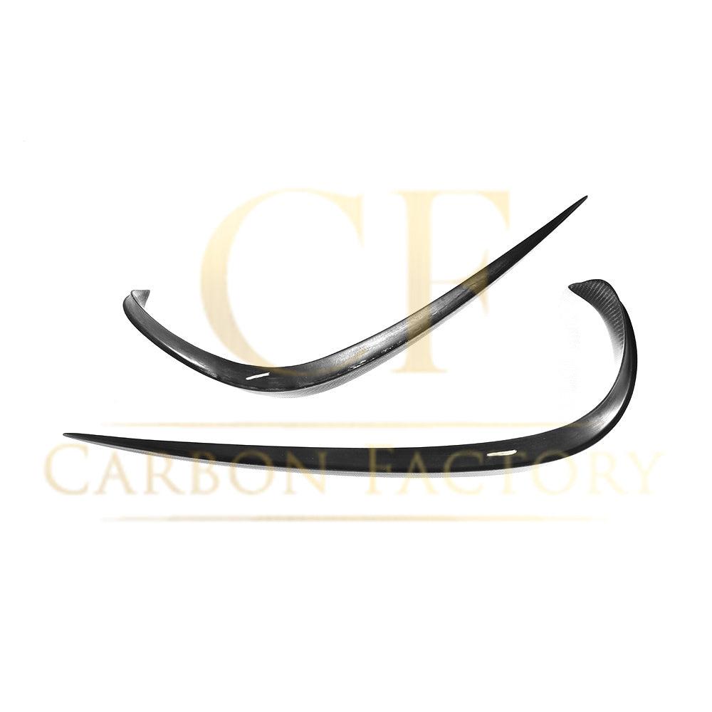 Mercedes W213 E Class Saloon Carbon Fibre Front Canards 17-18 2pc by Carbon Factory-Carbon Factory