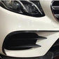 Mercedes W213 E Class Saloon Carbon Fibre Front Canards 17-18 2pc by Carbon Factory-Carbon Factory