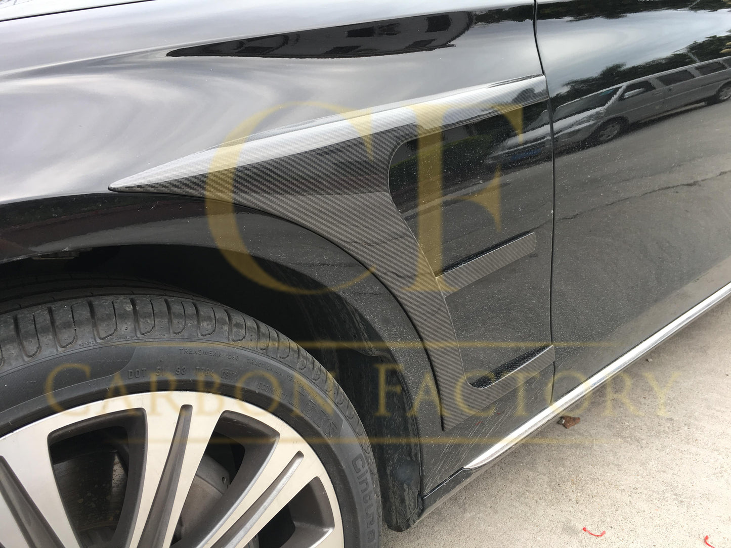 Mercedes W213 E Class Saloon Carbon Fibre Front Side Trims 17-18 by Carbon Factory-Carbon Factory