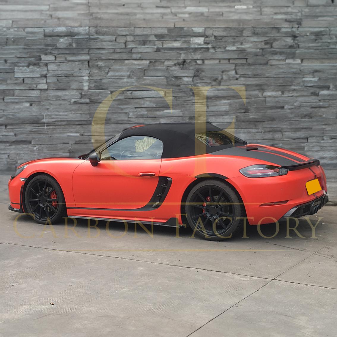 Porsche Boxster & Cayman 718 Carbon Fibre Side Fender Trims 16-19 by Carbon Factory-Carbon Factory