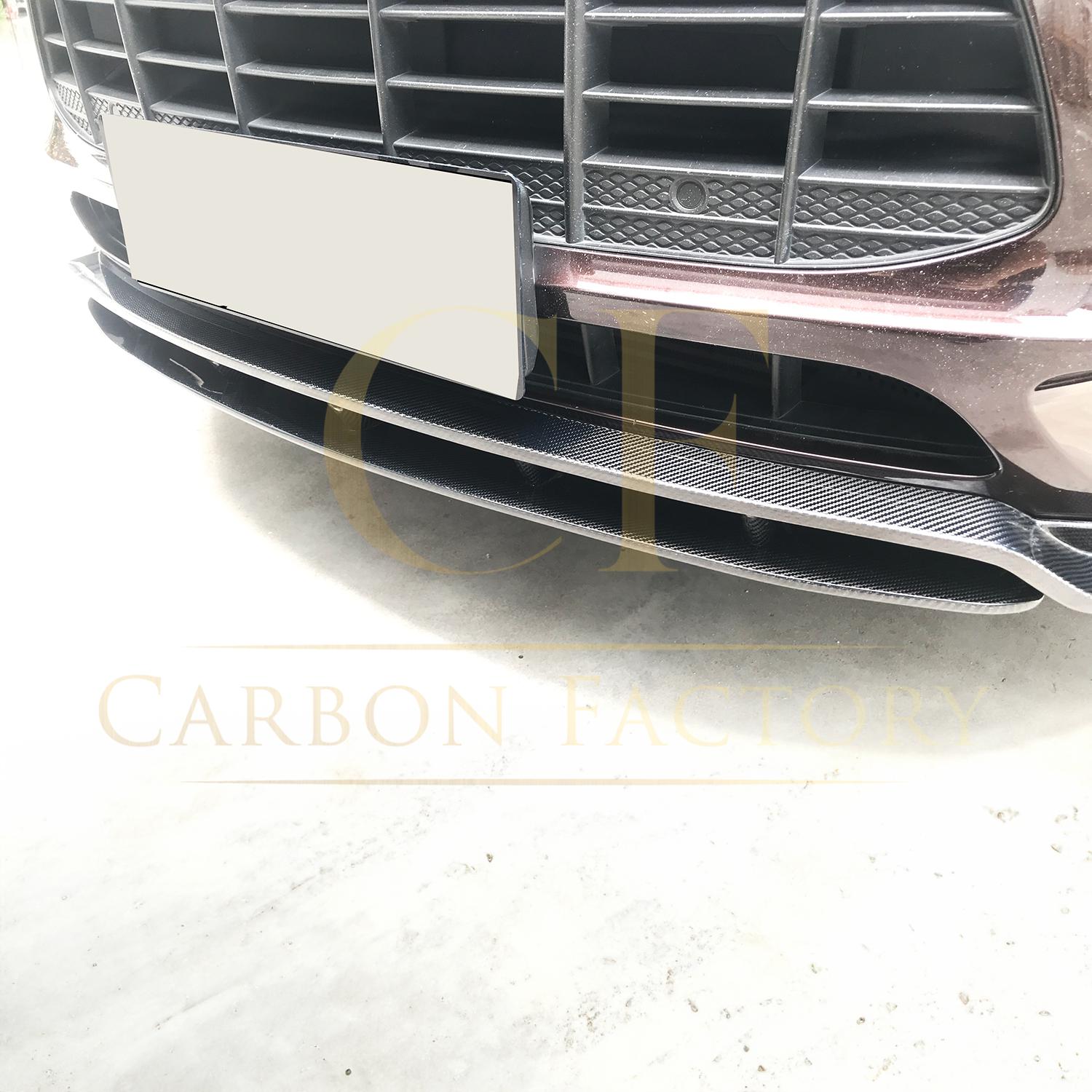 Porsche Macan GT Style Carbon Fibre Front Splitter 14-17-Carbon Factory