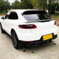 Porsche Macan LED Style Carbon Fibre Rear Diffuser 14-20-Carbon Factory