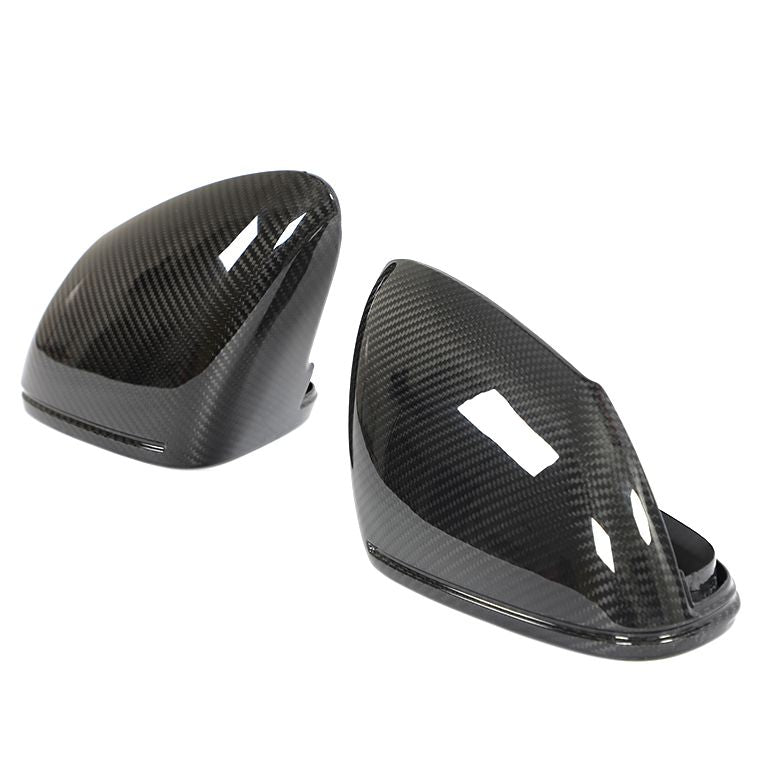 Porsche Taycan LHD 9J1 Pre-preg Carbon Fibre Mirror Covers 19-Present by Carbon Factory-Carbon Factory