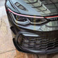 RZ Style Gloss Black Front Bumper Trims for VW Golf MK8 GTI / R-LINE 21-23-Carbon Factory