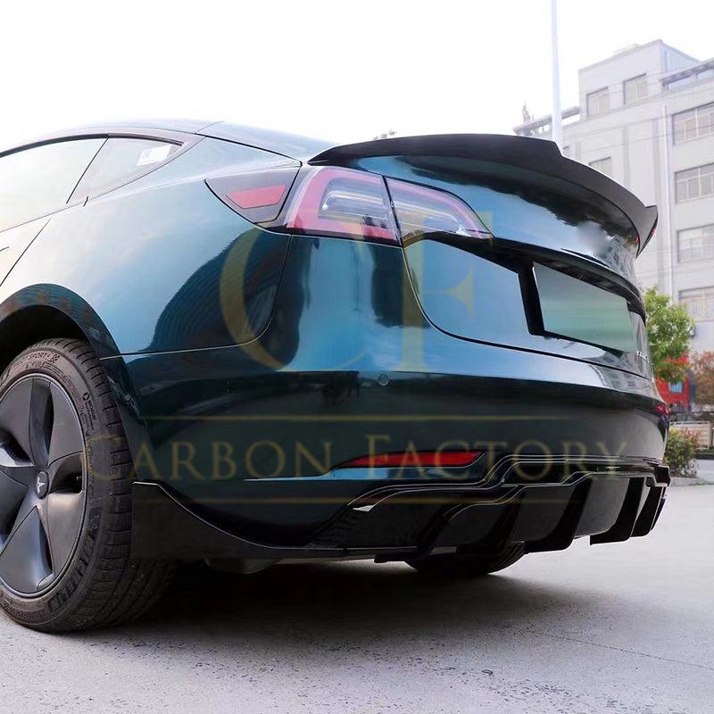 Tesla Model 3 Competition Style Gloss Black Kit 16-23 by Carbon Factory-Carbon Factory