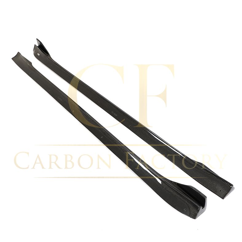 Tesla Model 3 Facelift V Style Carbon Fibre Side Skirts 18-23 by Carbon Factory-Carbon Factory