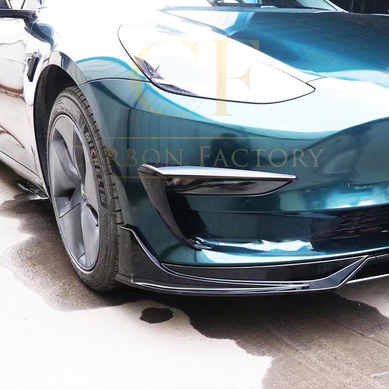 Tesla Model 3 Gloss Black Side Trims 16-23 by Carbon Factory-Carbon Factory