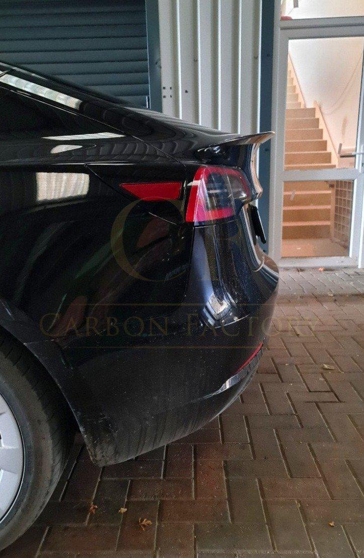 Tesla Model 3 M Style Carbon Fibre Boot Spoiler 16-23 by Carbon Factory-Carbon Factory