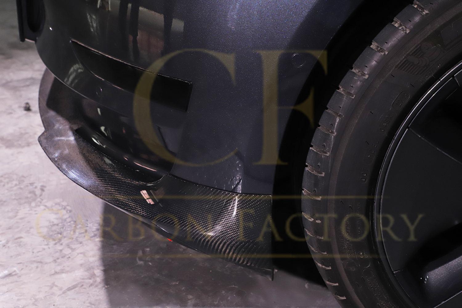 Tesla Model 3 P Style Carbon Fibre Front Splitter 16-23 by Carbon Factory-Carbon Factory