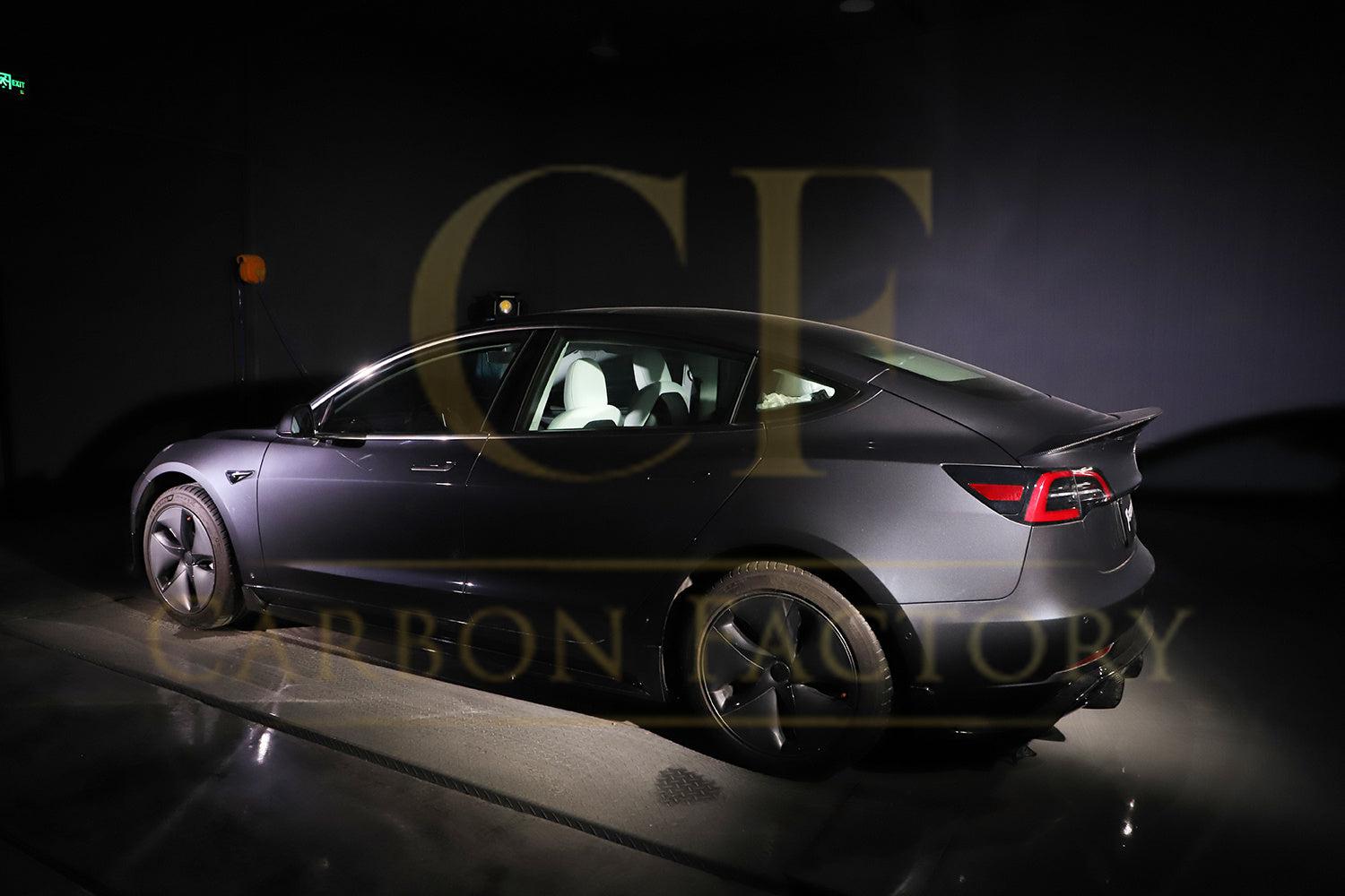 Tesla Model 3 R Style Carbon Fibre Boot Spoiler 16-23 by Carbon Factory-Carbon Factory